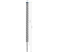 Broca de percusión BOSCH® EXPERT7X SDS-plus Ø 24,0 x 400/450 mm 4 - Cortadora con cabeza de carburo