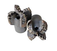 Broca de perforación for roca con ángulo de arco PDC de cuatro alas for granito, formaciones duras, minas de carbón, pozos de agua y aplicaciones de minería.(113mm,50 threaded buckle)