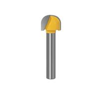 Broca de punta redonda de carburo sólido CNC con vástago de 6 mm, 1 pieza(6X12.7mm)
