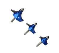 Broca de recortadora de varios tamaños, redonda sobre borde, vástago de 8 mm para carpintería, uso en madera para carpintería