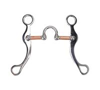 Broca de serpiente de caballo de acero inoxidable, mordaza de caballo chapada en oro rosa, anillo suelto, broca de boca de caballo para cultivo de jardín al aire libre