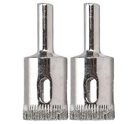 Broca de sierra de copa de diamante, juego profesional de 22mm, perforadora con revestimiento de diamante, cortador para azulejos de cerámica, piedra de mármol y vidrio, 2 uds.