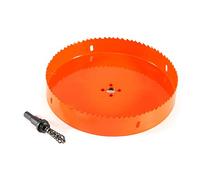 Broca de sierra de corona HSS M42 de 200 mm para aluminio, tubos de hierro, alta dureza, larga duración, madera, acero inoxidable, PVC, acero de primera calidad.