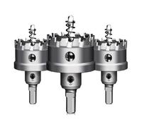 Broca de sierra de corona TCT para cortar metal, acero inoxidable, madera, placas gruesas, herramienta de perforación, punta de carburo, 105 mm