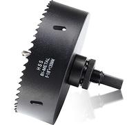 Broca de sierra perforadora de 5 1/8 pulgadas para metal y madera, cortador de agujeros bimetálico M42 con profundidad de corte de 1.5 pulgadas para paneles de yeso, techo, aleación de aluminio, chapa