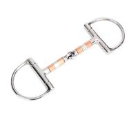 Broca de Snaffle de Anillo de Enlace de Acero Inoxidable, Broca de Snaffle de Anillo para Todo Uso con Rodillos de Cobre Accesorios de Herramienta de Caballo Enlace Boquilla