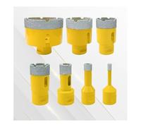 Broca de soldadura fuerte con rosca M14, color amarillo limón, for baldosas de cerámica con diamante, for mármol y roca, y for cerámica.(【M14】-6mm)