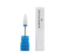 Broca de taladro de uñas en forma de cilindro de sujecano, brocas de manicura de cerámica para un cuidado efectivo de pedicura y cutícula, cabezal de molienda incluida (Tête de maïs m)