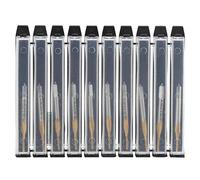 Broca de taladro macho de tornillo de acero de alta velocidad chapado de 10 piezas, rosca métrica JIS M1.4x0.3, herramientas de rosca de precisión duraderas para