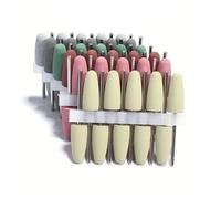 broca de uñas pulidas, broca de pulido de uñas, Paquete de 10 brocas de silicona for uñas de acero inoxidable de 2,35 mm, multicolor(10pcs Yellow)