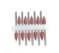 broca de uñas pulidas, broca de pulido de uñas, Paquete de 10 brocas rotativas de silicona for uñas, multicolor(P3d-10)