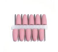 broca de uñas pulidas, broca de pulido de uñas, Paquete de 10 brocas rotativas de silicona for uñas, multicolor(P2e-10)