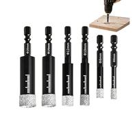 Broca de , vástago hexagonal, sierra perforadora, kit de hardware | para azulejos de cerámica porcelana piedra hormigón para azulejos porcelana granito piedra hormigón