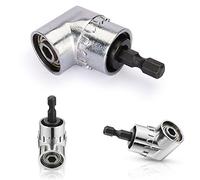 Broca en ángulo de 105º, punta de taladro hexagonal, vástago de 0,63 cm (1/4 pulgadas), ajustable, adaptador para destornillador