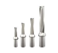 Broca en U WC12.5 25 35 45 55 65 mm, 3 veces el diámetro, con rociado rápido de agua, insertos indexables de alta eficacia, brocas violentas(WC41-3D-C40)