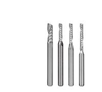 Broca enrutadora de 10 Uds., vástago de 1/8 pulgadas, fresa de extremo de flauta única, fresa de carburo, broca de grabado CNC for carpintería(3.175x1x3mm)