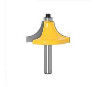 Broca enrutadora de bordes redonda, vástago de 8mm de radio de 1 ", herramientas de madera, fresa de extremo recto, recortadora de limpieza, embellecedor al ras, puerta de gabinete ranurada(8X44MM)