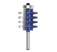 Broca enrutadora de carburo Broca fresadora de unión dentada con vástago 6,35 mm, fresa for carpintería punta carburo, fresado espiga ranura en V for paneles elevados
