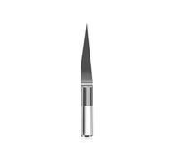 Broca enrutadora de carburo Brocas for enrutador CNC de 3,175 mm, brocas grabado carburo fondo plan0 en forma V 10/15/20/30/45 grados, cortador fresado (1 pieza)(0.1mmx20)