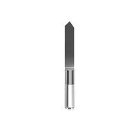 Broca enrutadora de carburo Brocas for enrutador CNC de 3,175 mm, brocas grabado carburo fondo plan0 en forma V 10/15/20/30/45 grados, cortador fresado (1 pieza)(0.1mmx90)