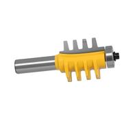 Broca enrutadora de carpintería for juntas de dedo Reversible, cortador de espiga cónica for accesorio de herramienta eléctrica for carpintería, 1 unidad(12mm)