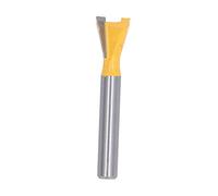 Broca enrutadora de de milano para carpintería con vástago de aleación de acero de tungsteno de 1/4 pulgadas para recortar, ranurar y ribetear (1/4*1/2)