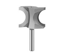 Broca enrutadora de forma arquitectónica, aleación de tungsteno y cobalto, diseño de radi0 cóncavo, cortador de carcasa de puerta y ventana, 1 ud.(6.35X22.2mm)