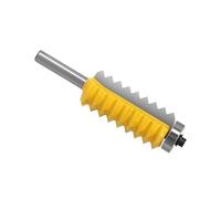 Broca enrutadora de pegamento for juntas de dedo, Panel elevado en forma de V, cortador de espiga de cono for carpintería, vástago de 8mm, 1 ud.(55mm)