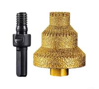 Broca escalonada con flauta recta para metal y carpintería, abridor de agujeros de 20/35/50 mm para corte de agujeros limpio y preciso en varias hojas (mejorada con varilla)