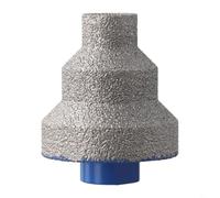 Broca escalonada de 20-35-50 mm con flauta recta para carpintería y metalurgia, biselado biselado para azulejos y mármol, plata