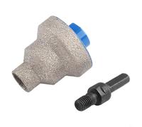 Broca escalonada de 20-35-50 mm con flauta recta para metal, mármol, madera, hojas de aluminio, rosca M10, incluye varillas adaptadoras (10 mm con adaptador)