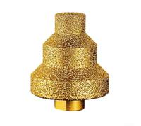 Broca escalonada de 20 mm, 35 mm, 50 mm con rosca M10, fresado de flauta recta para apertura de agujeros de metal, madera, aluminio, construcción de esmeril dorado para herramientas de taller (modelo