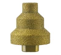 Broca escalonada de 20 mm, 35 mm, 50 mm, corte de fresado de flauta recta para abridor de agujeros de madera, material de esmeril dorado, herramienta de corte precisa