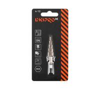 Broca escalonada Dnipro-M P6M5 vástago hexagonal 4-12 mm