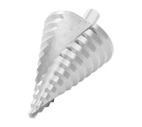 Broca escalonada HSS de 6-60 mm, 12 niveles en espiral, broca cónica con revestimiento TiN, punta de 118° y eje triangular para tablas de madera de PVC, tablas de plástico, 1 unidad