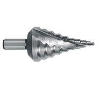 Broca escalonada HSS métrica, agujeros previos a roscar, compatible con normas DIN/EN 60423, ideal para perforar y preparar superficies.