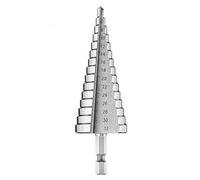 Broca escalonada para metal, [4-32 mm de diámetro], broca cónica, broca de metal, broca escalonada para metal, broca perforadora, plástico y madera, broca cónica profesional HSS, broca de 6,35 mm,