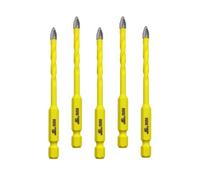 Broca excéntrica de cabeza torcida 5MM Juego de brocas DARTOTEK Twist Brocas para madera/plástico/vidrio/hormigón ladrillo Broca para materiales múltiples con estuche para brocas,5 pcs