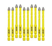 Broca excéntrica de cabeza torcida 6MM Juego de brocas DARTOTEK Twist Brocas para madera/plástico/vidrio/hormigón ladrillo Broca para materiales múltiples con estuche para brocas,10 pcs