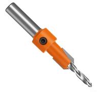 Broca extractora de tornillos con punta de carburo CNC y vástago roscado para fresado suave de madera (3,2 mm)