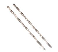 Broca extralarga HSS de 6 mm, diámetro de 3/8 pulgadas, revestimiento de óxido negro, para madera, metal, plástico, hormigón, -, 2 unidades