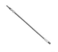 Broca flexible de metal de 300 mm, varilla de extensión de acoplador de vástago hexagonal para espacios pequeños, accesorio de extensión de broca flexible compatible con mano eléctrica (plata)