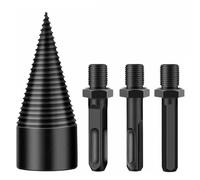 Broca for madera, broca giratoria for división de leña, broca divisora de madera, broca de conos de tornillo, broca redonda cuadrada for herramienta de corte de madera(42mm Hexagon Shank)