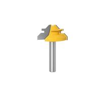 Broca for ranuradora de inglete de bloqueo pequeño, 1/2/3 Uds., antiretroceso, 45 grados, 1/2 en stock en pulgadas, cortador de espiga de 8 vástago for herramientas de carpintería(3PCS 8mm shank)