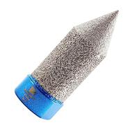 Broca Fresado Diamante 0-20mm - BRSCHNITT Broca de Dedo Diamante para Agrandar Esmerilado Orificios Existentes en Azulejos Porcelana Cerámica Mármol Granito de Piedra M14 Rosca