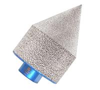 Broca Fresado Diamante 0-50mm - BRSCHNITT Broca de Dedo Diamante para Agrandar Esmerilado Orificios Existentes en Azulejos Porcelana Cerámica Mármol Granito de Piedra M14 Rosca