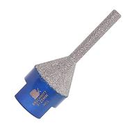 Broca Fresado Diamante 6-25mm - BRSCHNITT Broca de Dedo Diamante para Agrandar Esmerilado Orificios Existentes en Azulejos Porcelana Cerámica Mármol Granito de Piedra M14 Rosca