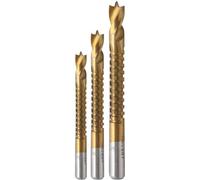 Broca fresadora HÖGERT HT6D336, dorado/gris, diámetro 5,0 mm, 73 mm/43 mm Ø 6,0 mm, 84 mm/54 mm Ø 8,0 mm, 92 mm/62 mm