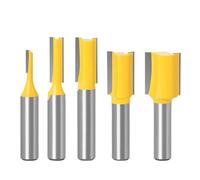Broca fresadora recta de carburo de tungsteno de 8 mm, 1/5 unidades, ranuradora de una sola flauta y doble flauta for carpintería.(5pcs)