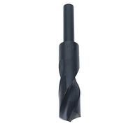 Broca helicoidal de acero de alta velocidad, vástago recto de 1/2 pulg., hoja de 23 mm, acabado de óxido negro, herramienta de perforación